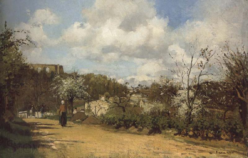 Camille Pissaro View from Louveciennes Spain oil painting art